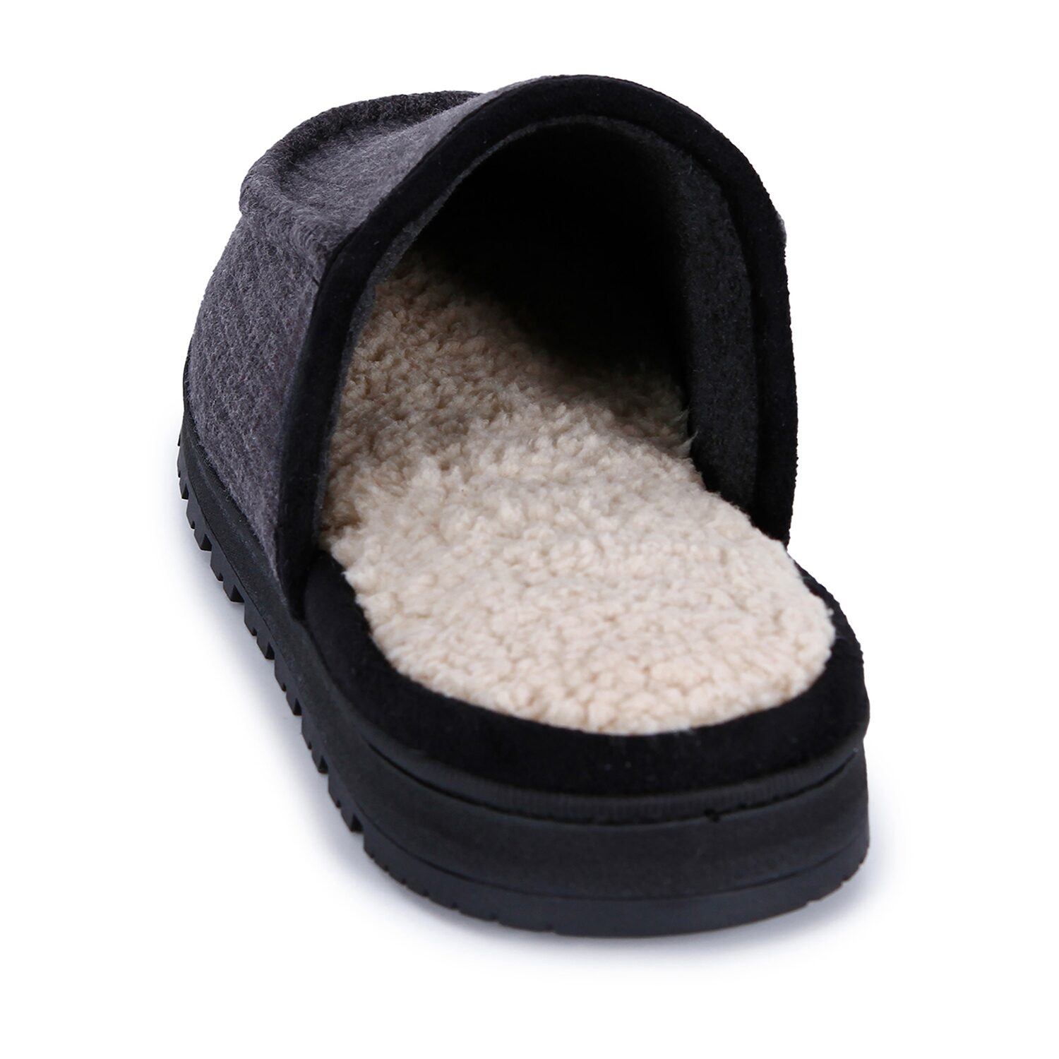 Isotoner Ribbed Sweater Knit Mens Clog Slippers