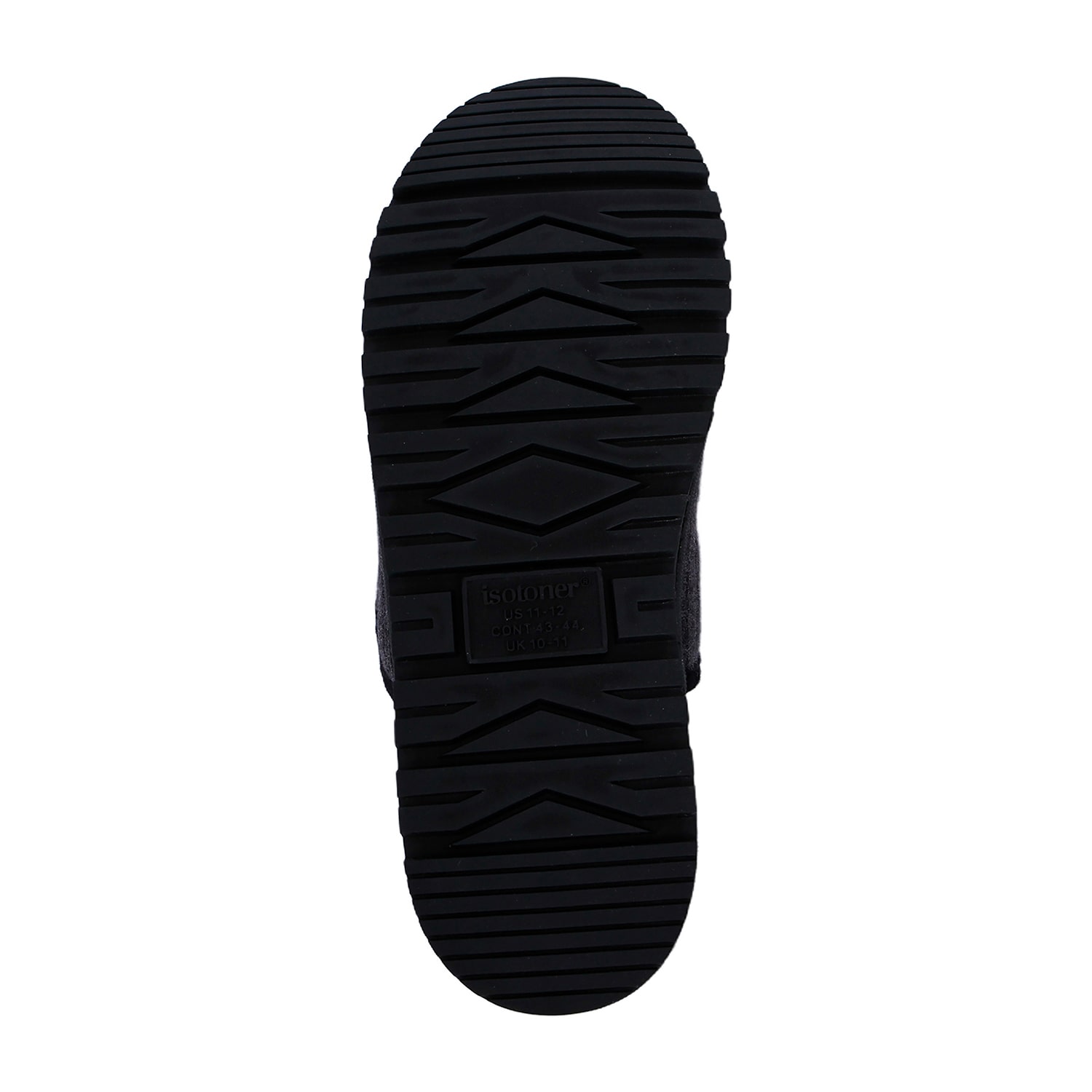 Isotoner Ribbed Sweater Knit Mens Clog Slippers