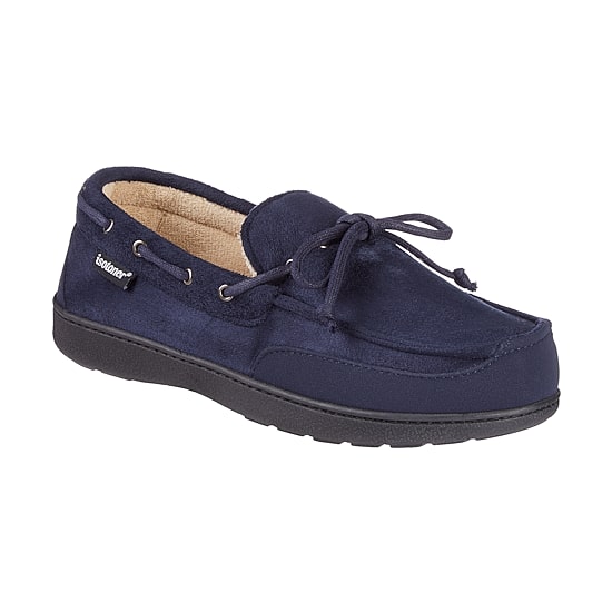 Isotoner Carter Boater Moccasin Mens Moccasin Slippers
