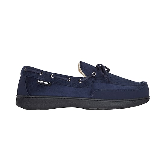 Isotoner Carter Boater Moccasin Mens Moccasin Slippers