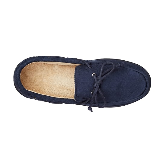 Isotoner Carter Boater Moccasin Mens Moccasin Slippers