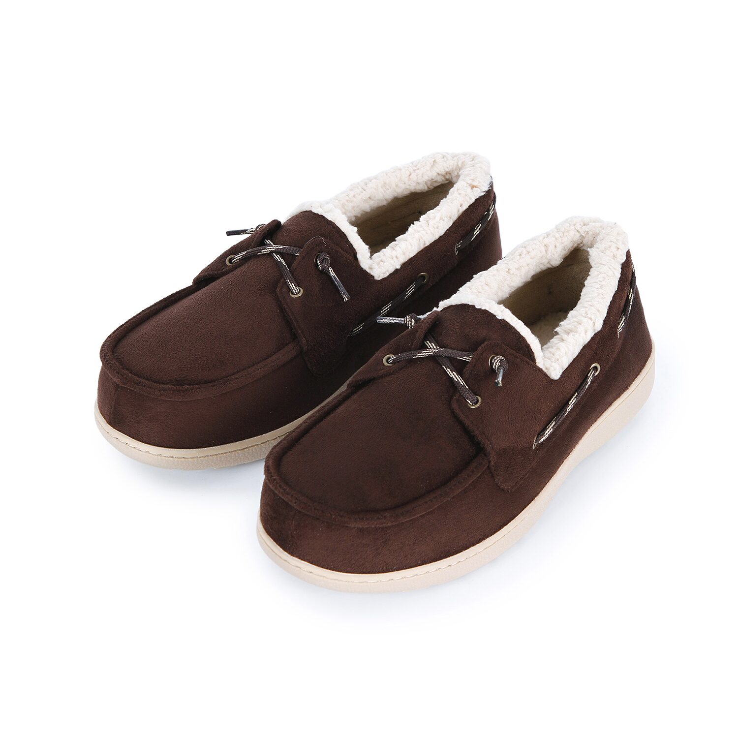 Isotoner Sherpasoft Boater Moccasin Mens Slippers