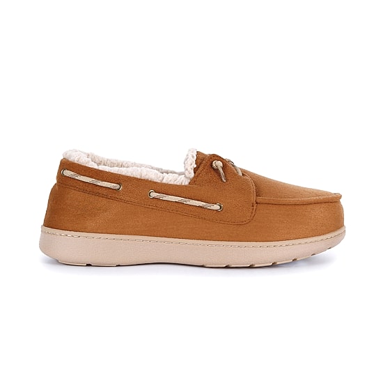 Isotoner Sherpasoft Boater Moccasin Mens Moccasin Slippers