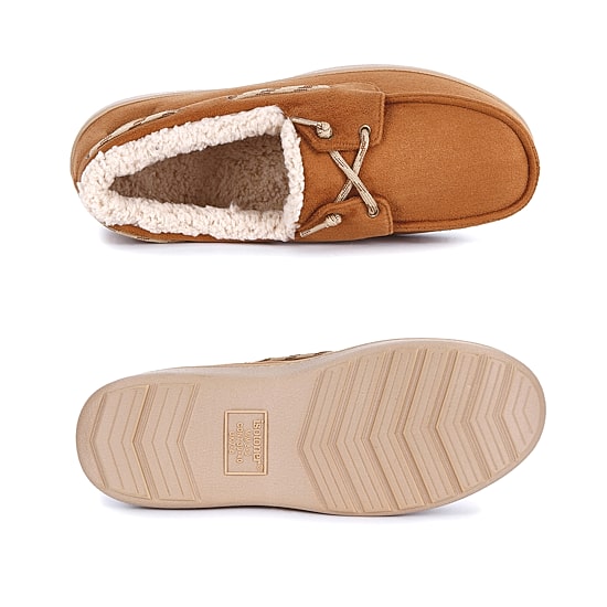 Isotoner Sherpasoft Boater Moccasin Mens Moccasin Slippers