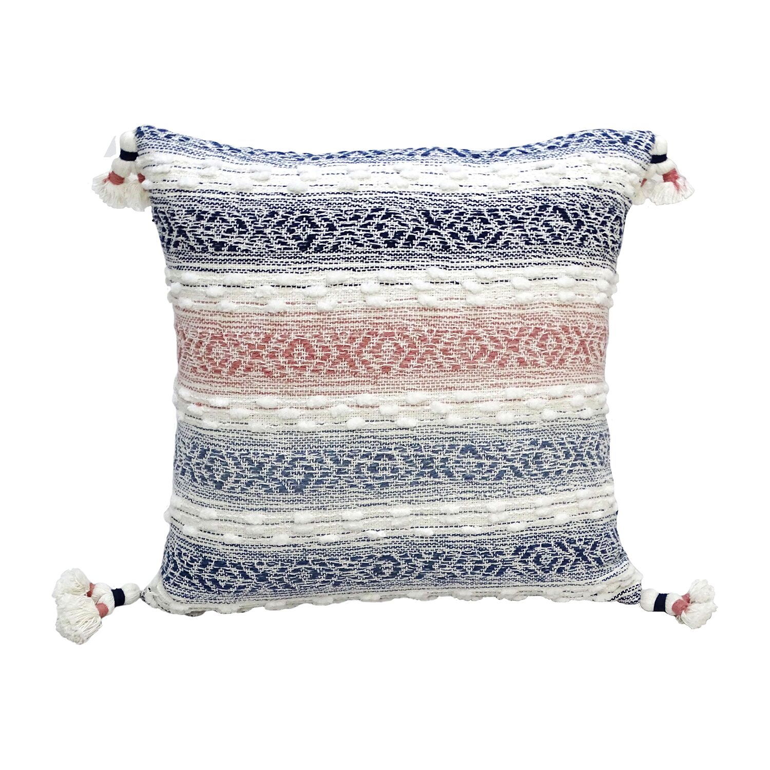 Vibhsa Tassels Square Throw Pillow