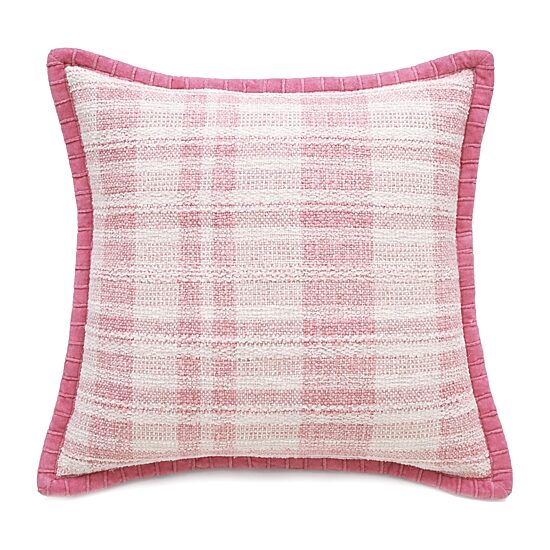 Vibhsa Soft Velvet Flange Square Throw Pillow