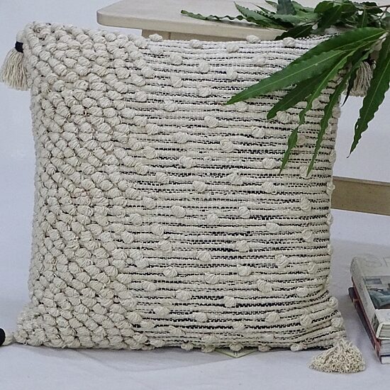 Vibhsa Woven Square Throw Pillow