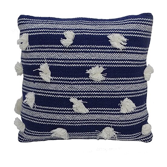 Vibhsa Poms Square Throw Pillow