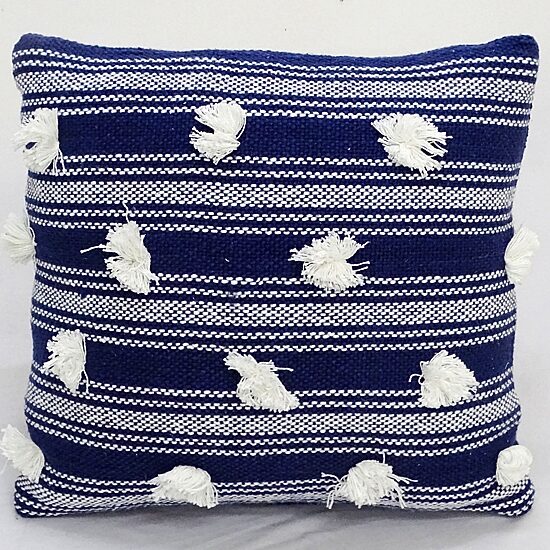 Vibhsa Poms Square Throw Pillow