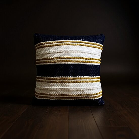Vibhsa Braid Square Throw Pillow