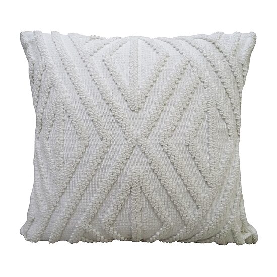 Vibhsa Out White Square Throw Pillow