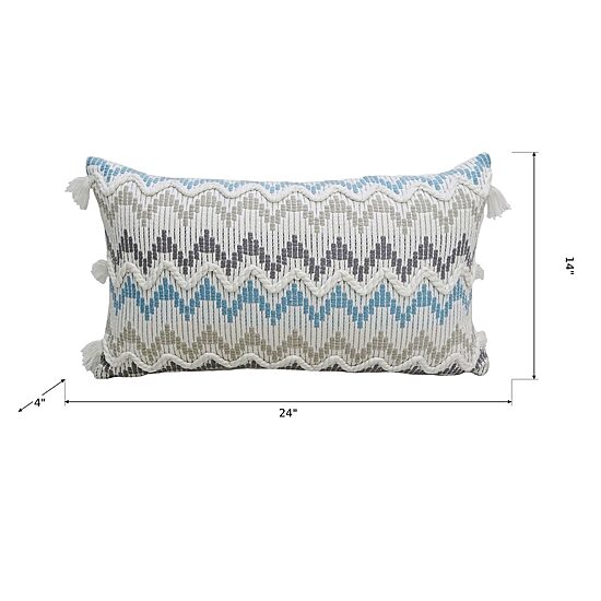 Vibhsa Chevron Braid Rectangular Throw Pillow