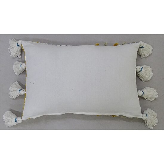 Vibhsa Large Poms Rectangular Throw Pillow