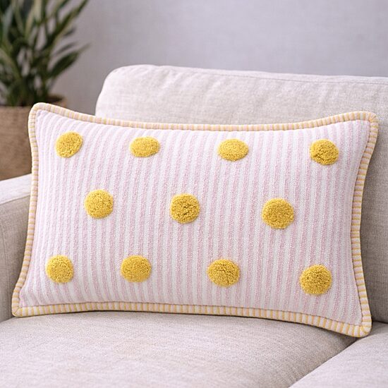 Vibhsa Polka Fun Rectangular Throw Pillow