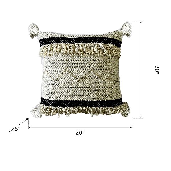 Vibhsa Stripes Square Throw Pillow