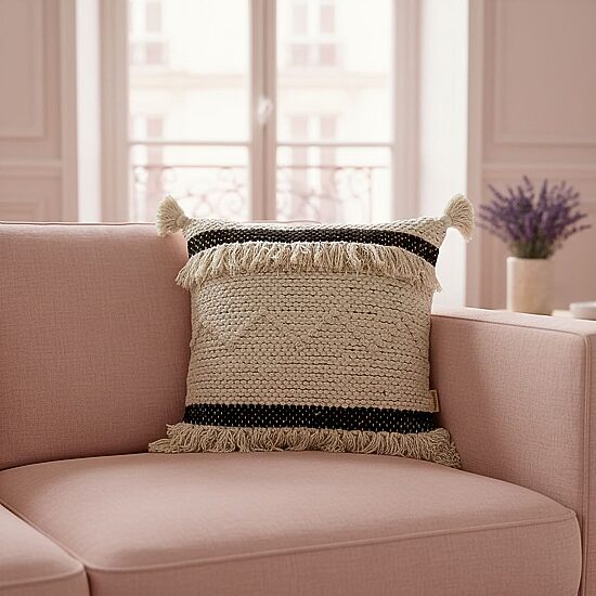 Vibhsa Stripes Square Throw Pillow