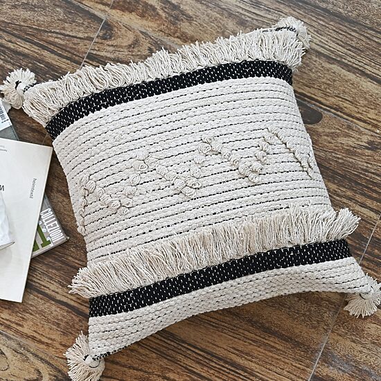 Vibhsa Stripes Square Throw Pillow