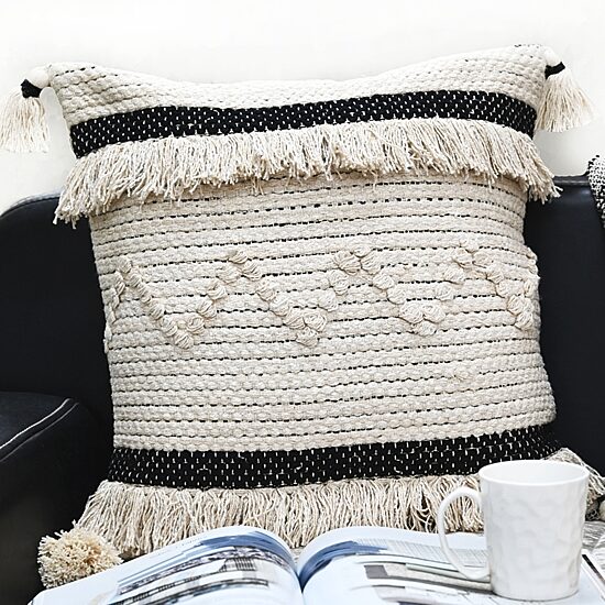 Vibhsa Stripes Square Throw Pillow