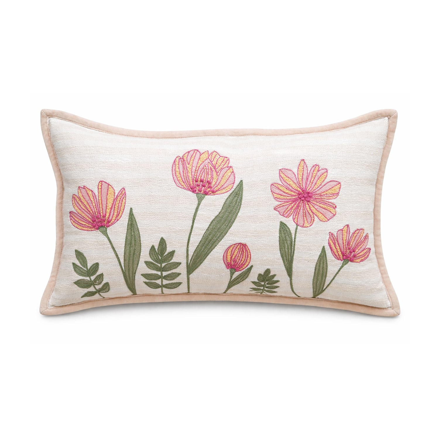 Vibhsa Poppy Garen Rectangular Throw Pillow