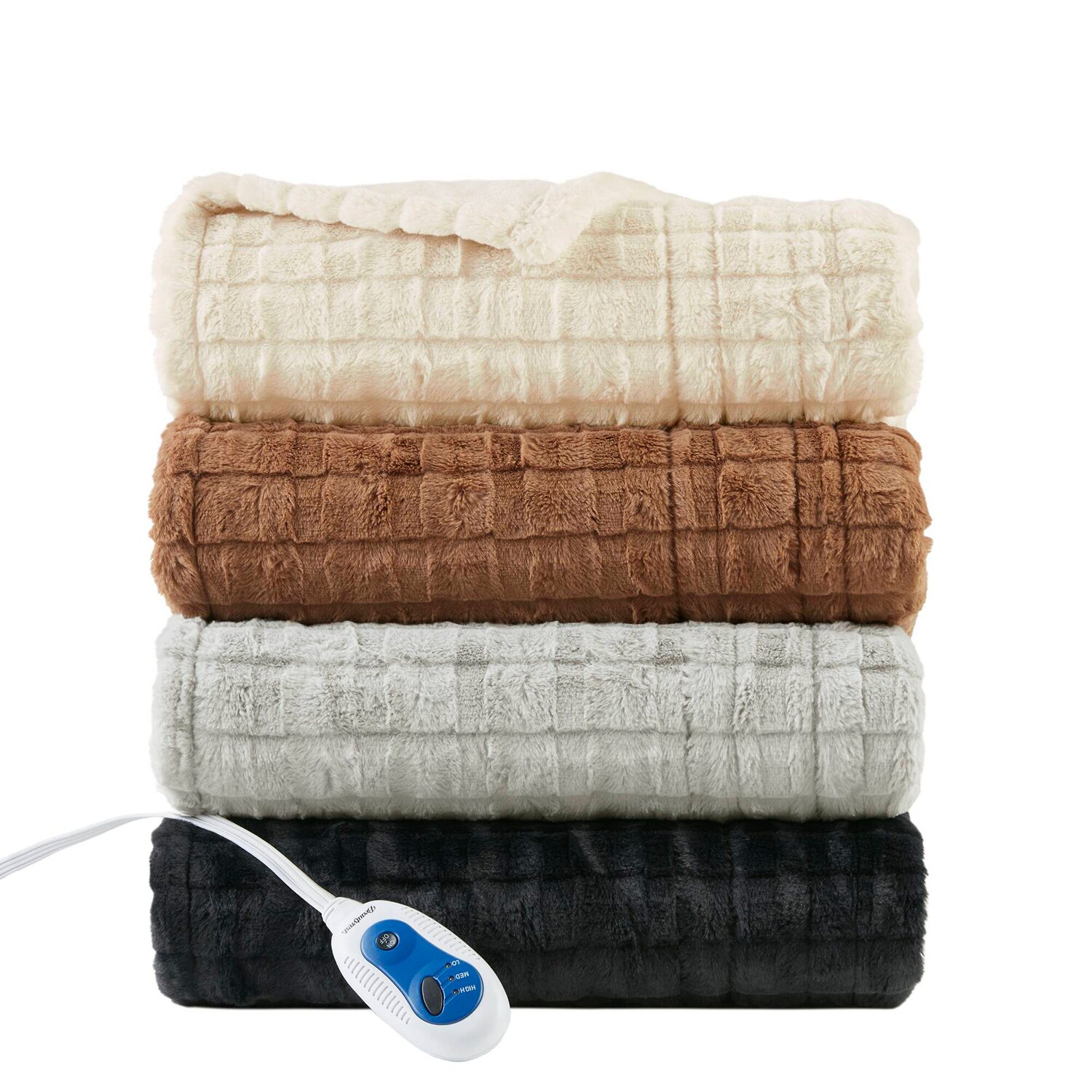 Beautyrest Marselle Heated Automatic Shut Off Washable Midweight Throw