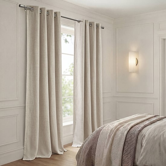 Madison Park Mira Grommet Top 100% Blackout Set of 2 Curtain Panel