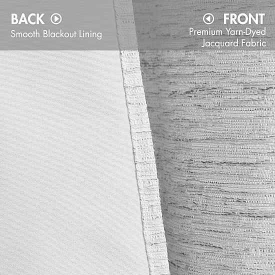Madison Park Luna Grommet Top 100% Blackout Set of 2 Curtain Panel