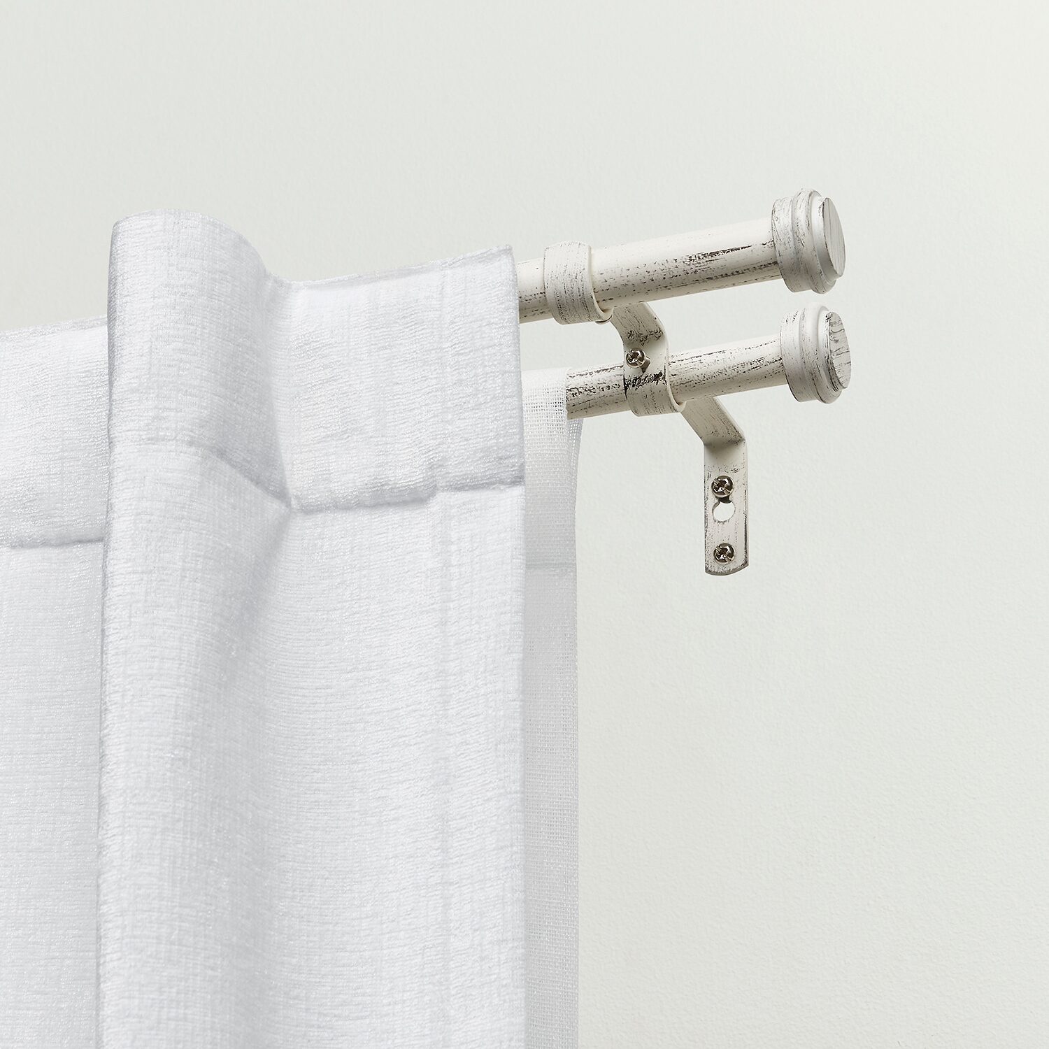 Exclusive Home Curtains Topper/Topper Double Curtain Rod