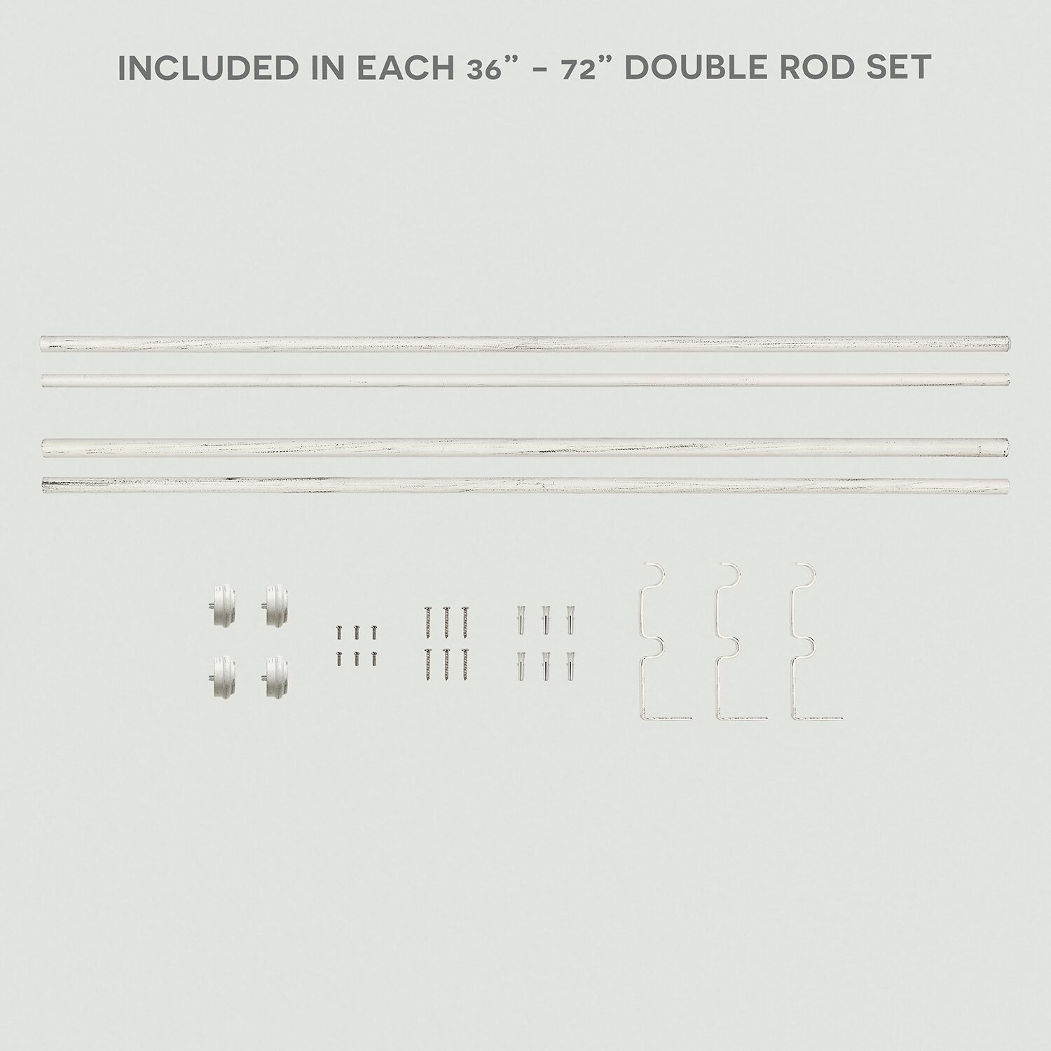 Exclusive Home Curtains Topper/Topper Double Curtain Rod