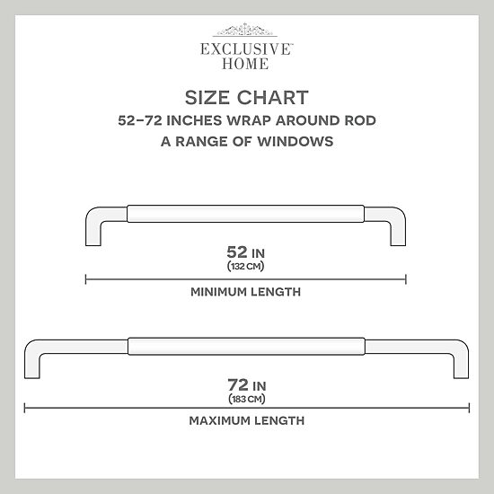 Exclusive Home Curtains Holden Wa 1 IN Adjustable Curtain Rod