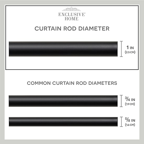 Exclusive Home Curtains Holden Wa 1 IN Adjustable Curtain Rod