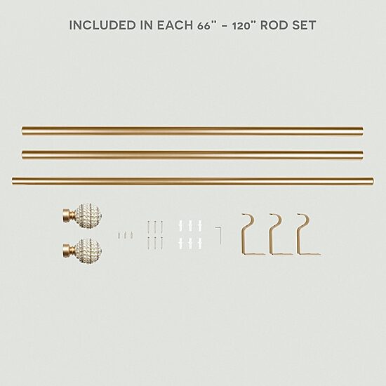 Exclusive Home Curtains Diana 1 IN Adjustable Curtain Rod