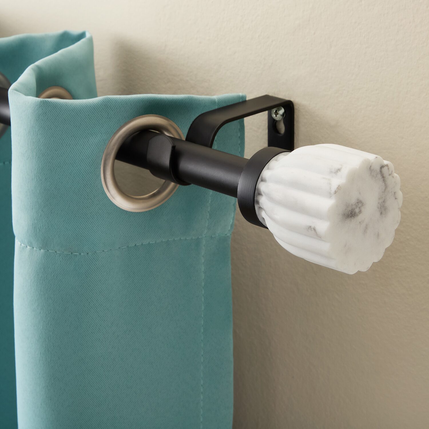 Town And Country Marbled Flute 1 Adjustable Curtain Rod