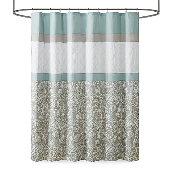 510 Design Josefina Printed And Embroidered Shower Curtain
