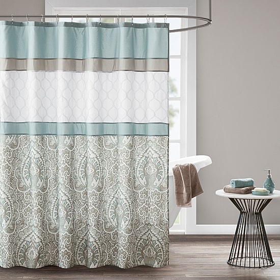 510 Design Josefina Printed And Embroidered Shower Curtain