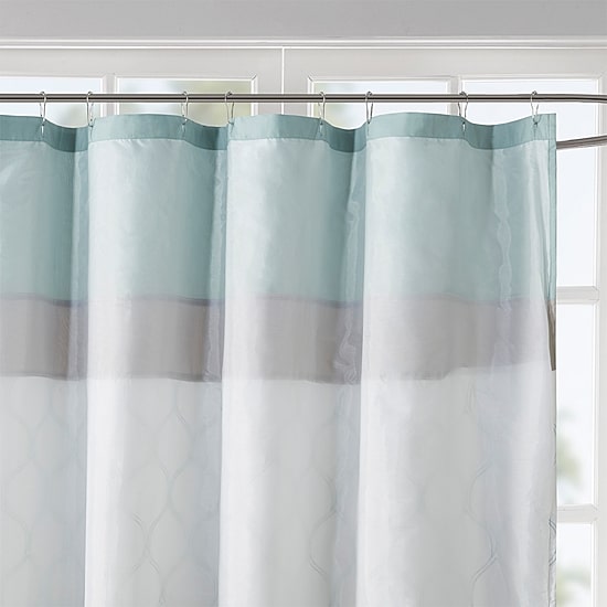 510 Design Josefina Printed And Embroidered Shower Curtain