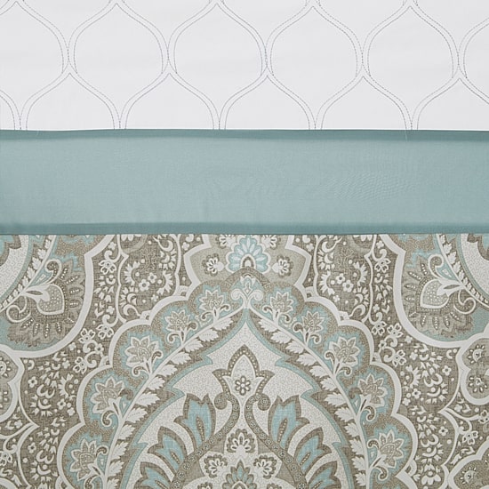 510 Design Josefina Printed And Embroidered Shower Curtain