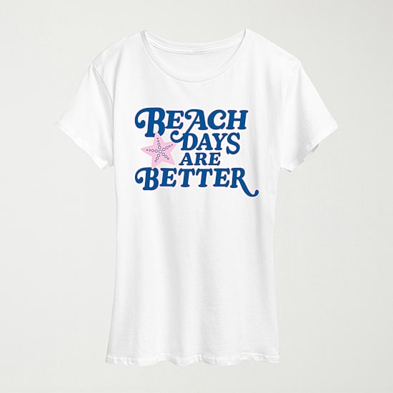 Womens Crew Neck Short Sleeve Regular Fit Graphic T-Shirt