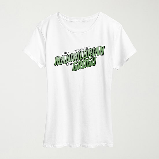 Womens Crew Neck Short Sleeve Regular Fit Baby Yoda Star Wars Graphic T-Shirt