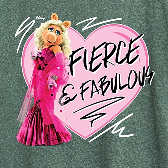 Womens Crew Neck Short Sleeve Regular Fit The Muppets Graphic T-Shirt