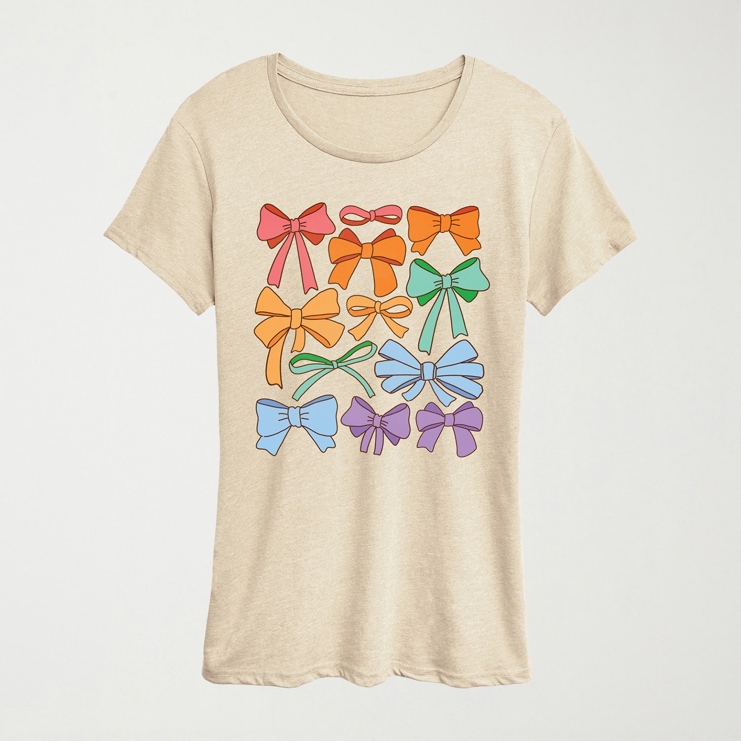 Womens Crew Neck Short Sleeve Regular Fit Graphic T-Shirt