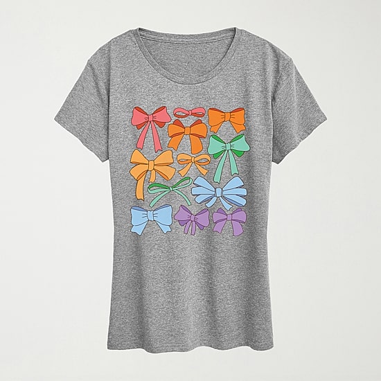 Womens Crew Neck Short Sleeve Regular Fit Graphic T-Shirt