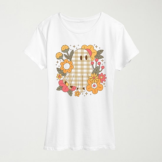 Womens Round Neck Short Sleeve Regular Fit Graphic T-Shirt