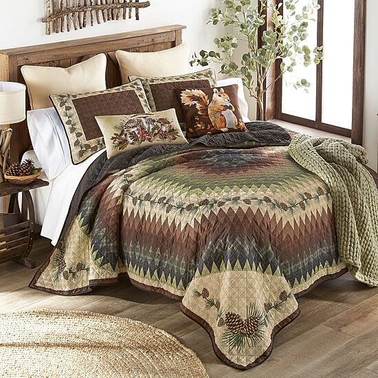 Donna Sharp Pine Circle 3-pc. Quilt Set