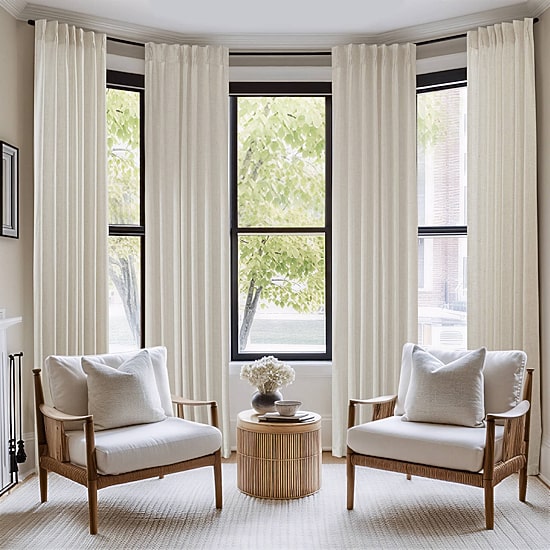 Madison Park Pinch Pleat Back Tab Light-Filtering Set of 2 Curtain Panel