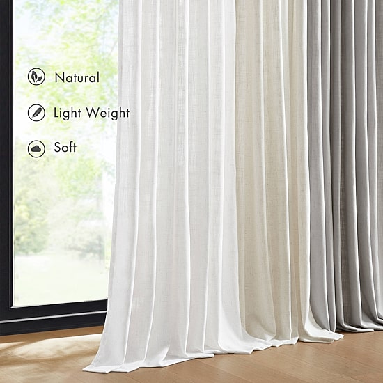 Madison Park Pinch Pleat Back Tab Light-Filtering Set of 2 Curtain Panel