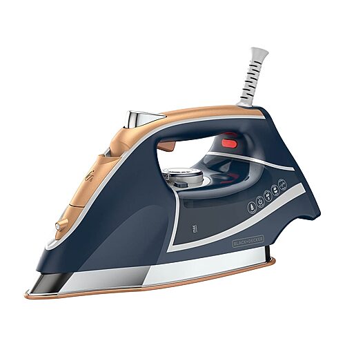 Black+decker Pro Steam Iron In Blue