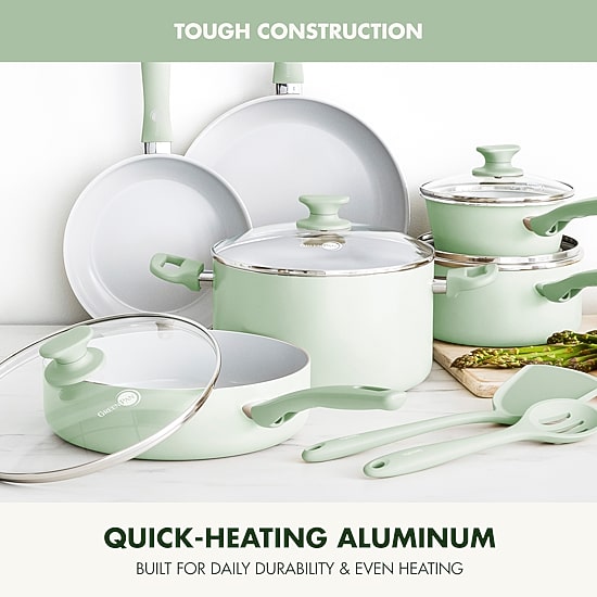 GreenPan Dover Ceramic 12-pc. Cookware Set
