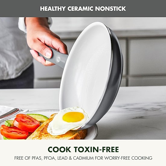 GreenPan Dover Ceramic 8" Frying Pan with Spatula Set