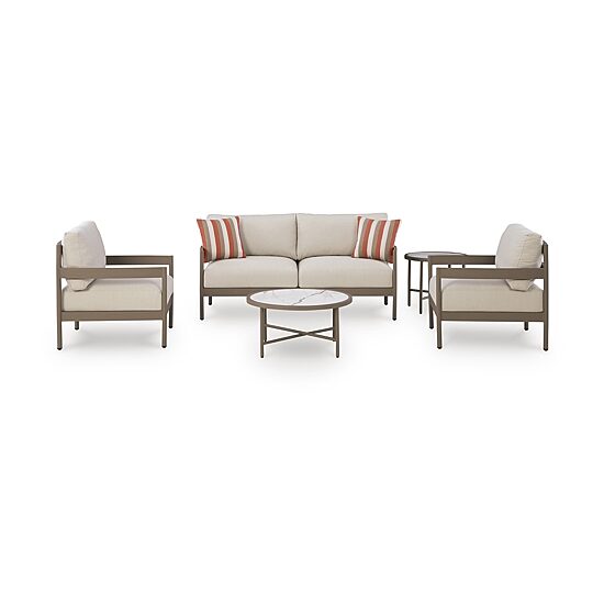Signature Design by Ashley Biddeford 5-Piece Outdoor Conversation Set