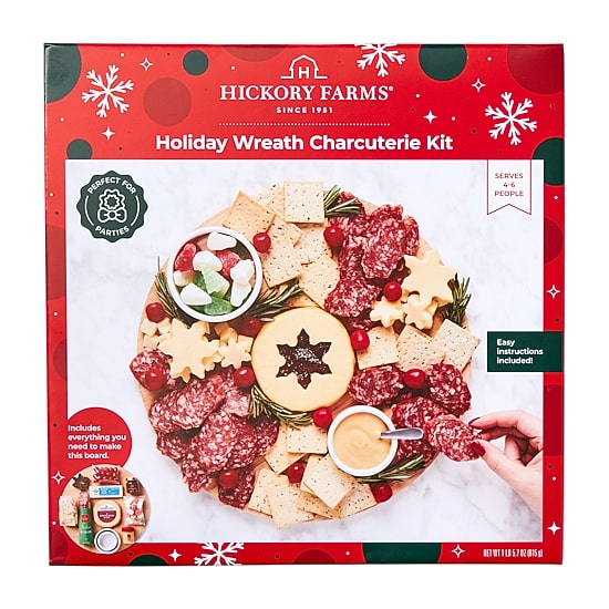 Hickory Farms Holiday Wreath Charcuterie Kit